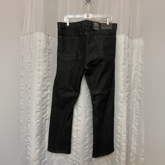 Men's Black Stretch Straight Leg Pants